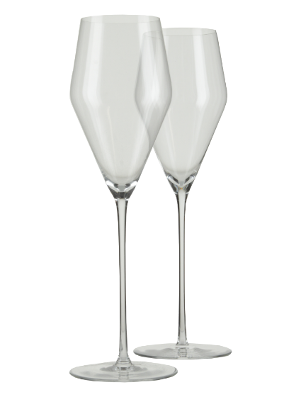 Wine Glass Champagne - customized with ARVI Logo (2x) 11552